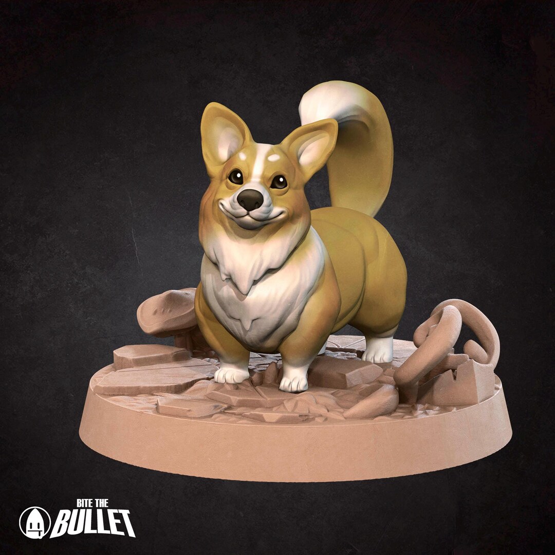 Pathfinder Pets Dnd | Pathfinder | TTRPG Corgnelius, a Corgi Familiar Pet Unpainted ...