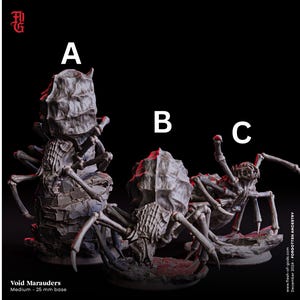 DnD | Pathfinder | TTRPG Enemy - Void Marauders | Spiders | Monsters Unpainted Miniature