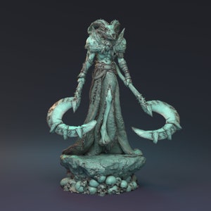 DnD | Pathfinder | TTRPG Undead Soldier | Wendigo Humanoid Unpainted Miniature