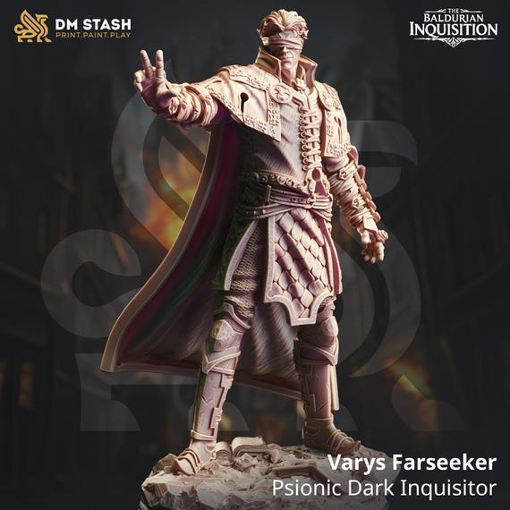 Dnd | Pathfinder | TTRPG Hero - Varys Farseeker - Psionic Dark