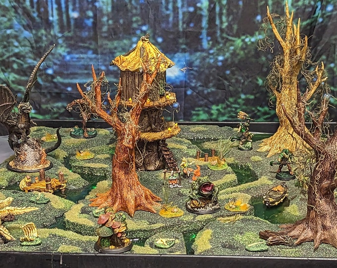 Swamp Scene With Light up River | Scene Setter | Painted Session Ready ...