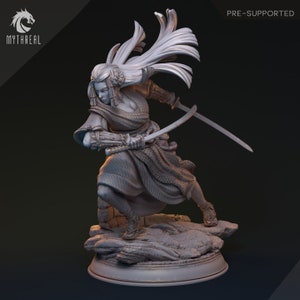 DnD | Pathfinder | TTRPG Female Human Monk | Bard | Fighter Unpainted Miniature