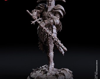 D&D Naexia, Feenritterin Elfe - Paladin - Kämpferin - Hexenmeisterin, unbemalt