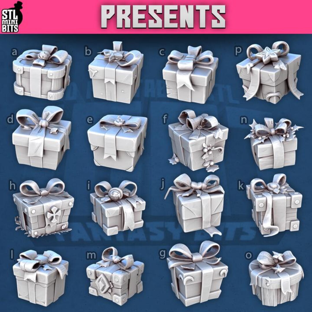 Dnd Presents / Gift Boxes Unpainted Miniature - Etsy