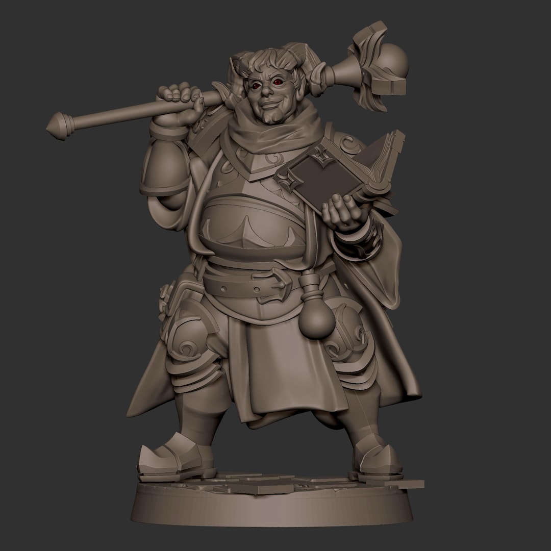 Pathfinder Priest Dnd | Pathfinder | TTRPG Male Tiefling Cleric | Fighter | Paladin ...