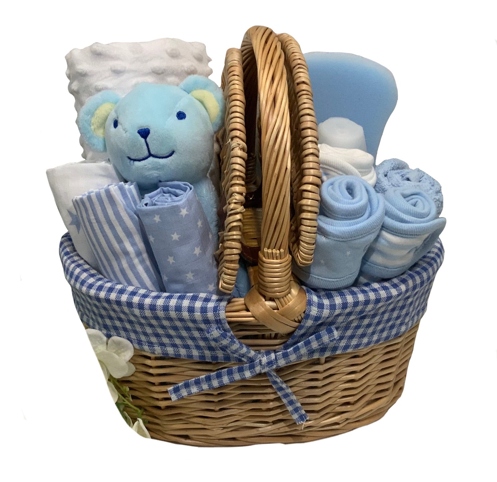 Baby Hamper Baby Gift New Baby Baby Blanket Newborn Boy Etsy