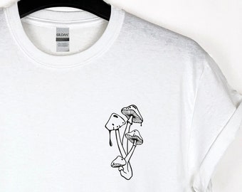 Magic Mushrooms Tshirt Mystical shirt Cool gift Microdose psychedelic mushroom Psychedelic art