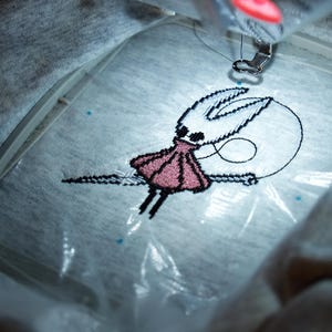 Embroidered Hollow Knight Silksong Tshirt/ Jumper, Pixel art, Gamer Hoodie, Indie game, Gamer gift, Quality design image 2