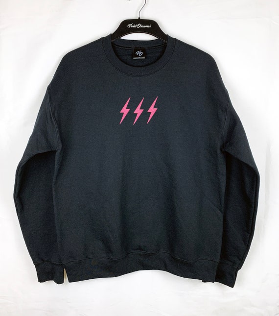 Sudadera bordada con rayos de neón -Colores personalizados