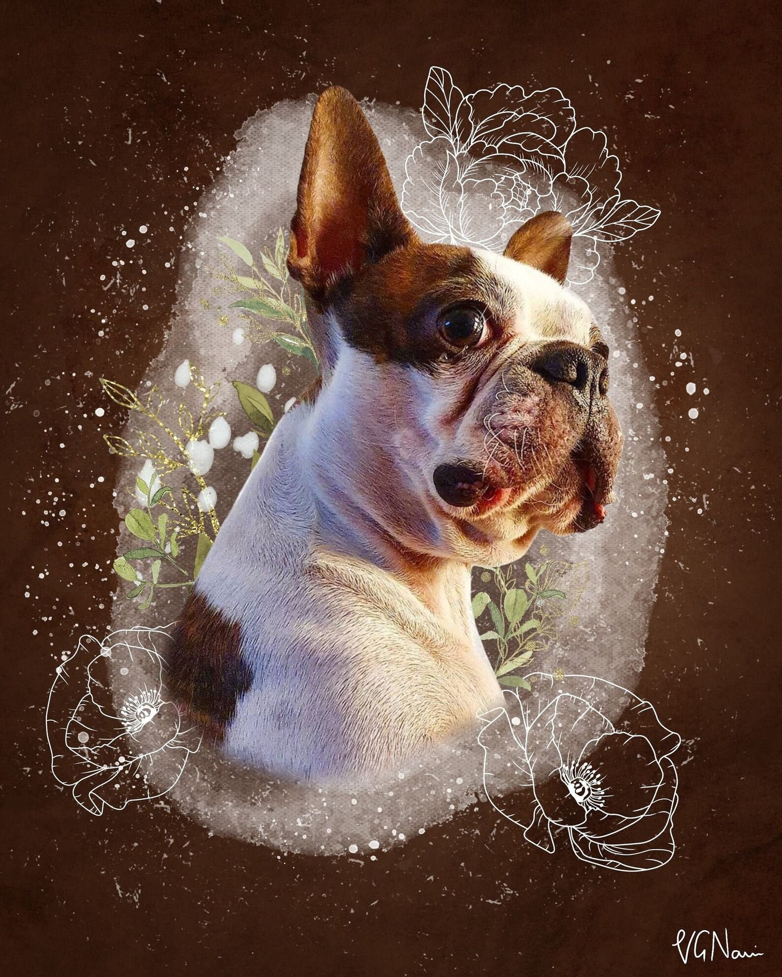 Luxury Digital Pet Photo Portrait Etsy