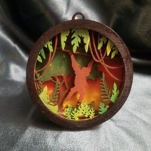 ORANGUTAN Shadow Box Scene | Painted or As Kit