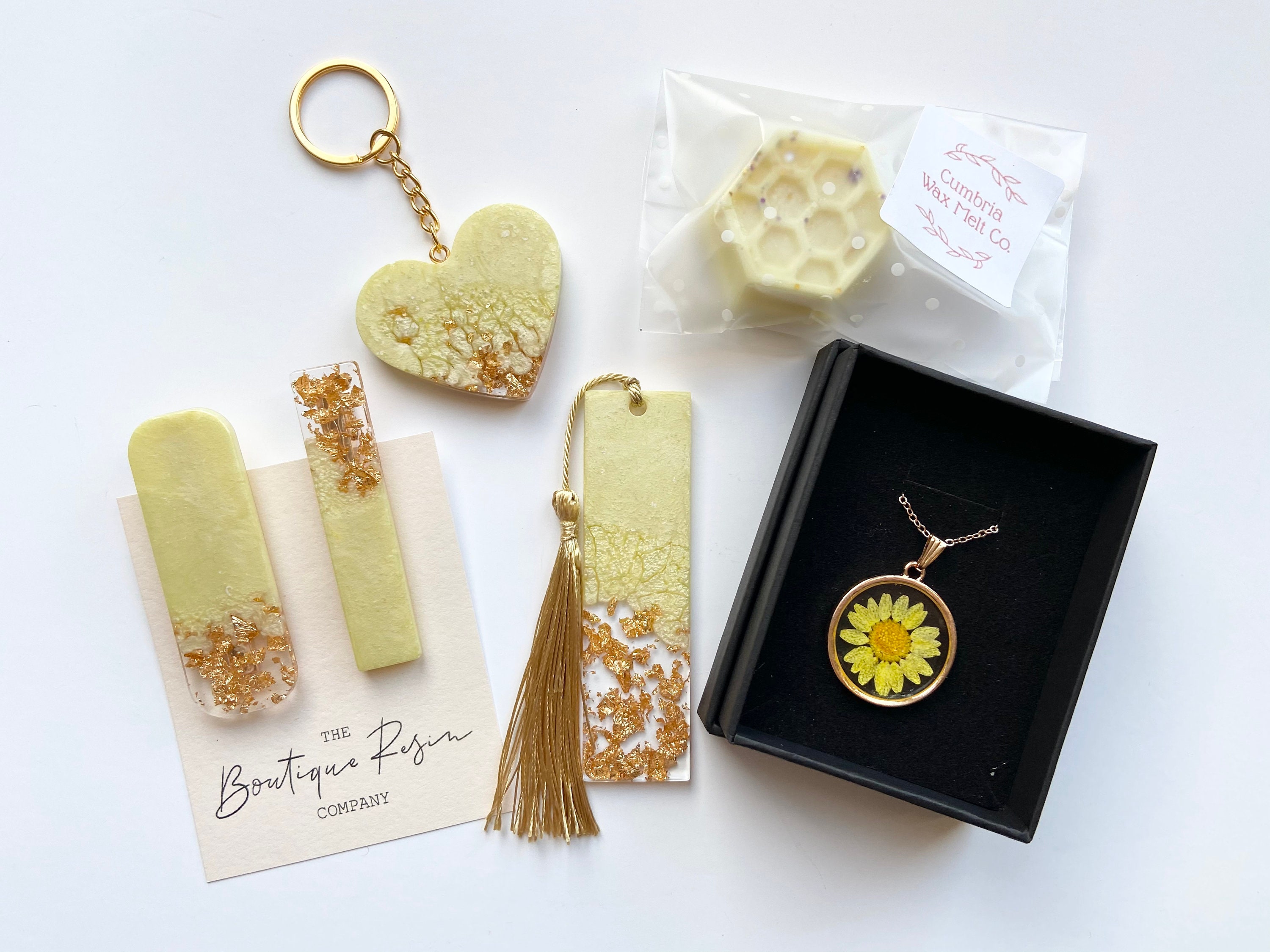 Yellow themed gift set Etsy