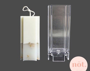 Geometric Shape Acrylic MOLD | Cross Square | DIY Candle Making Supplies | Poured Candle Mould | 3D Pillar Mold | NotTheLabel