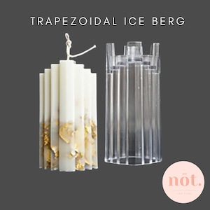 Geometric Shape Acrylic MOLD | Trapezoidal Ice Berg  | DIY Candle Making Supplies | Poured Candle Mould | 3D Pillar Mold | NotTheLabel