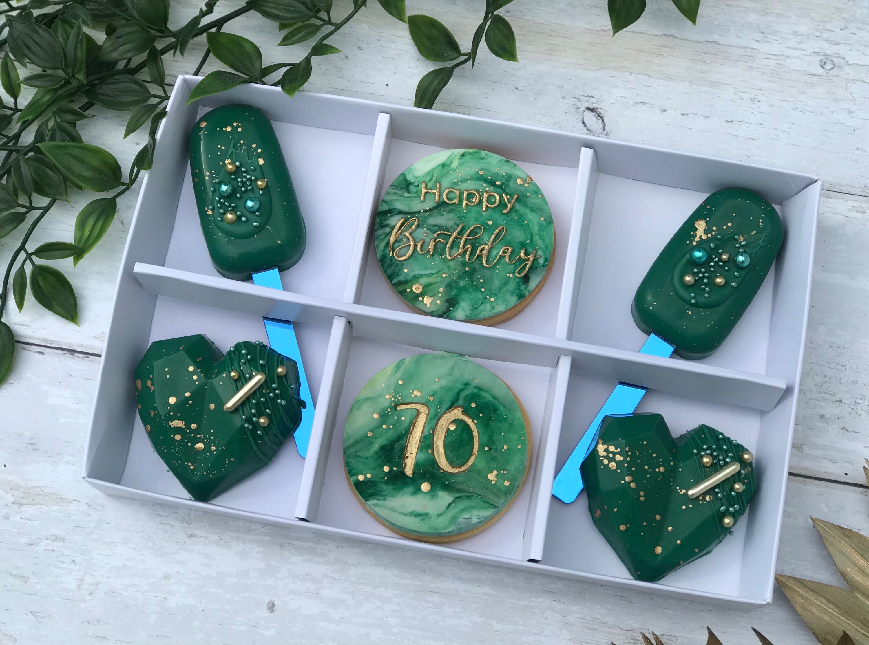 Postal Treat Box Gift With Cakesicles Cake Hearts and Etsy