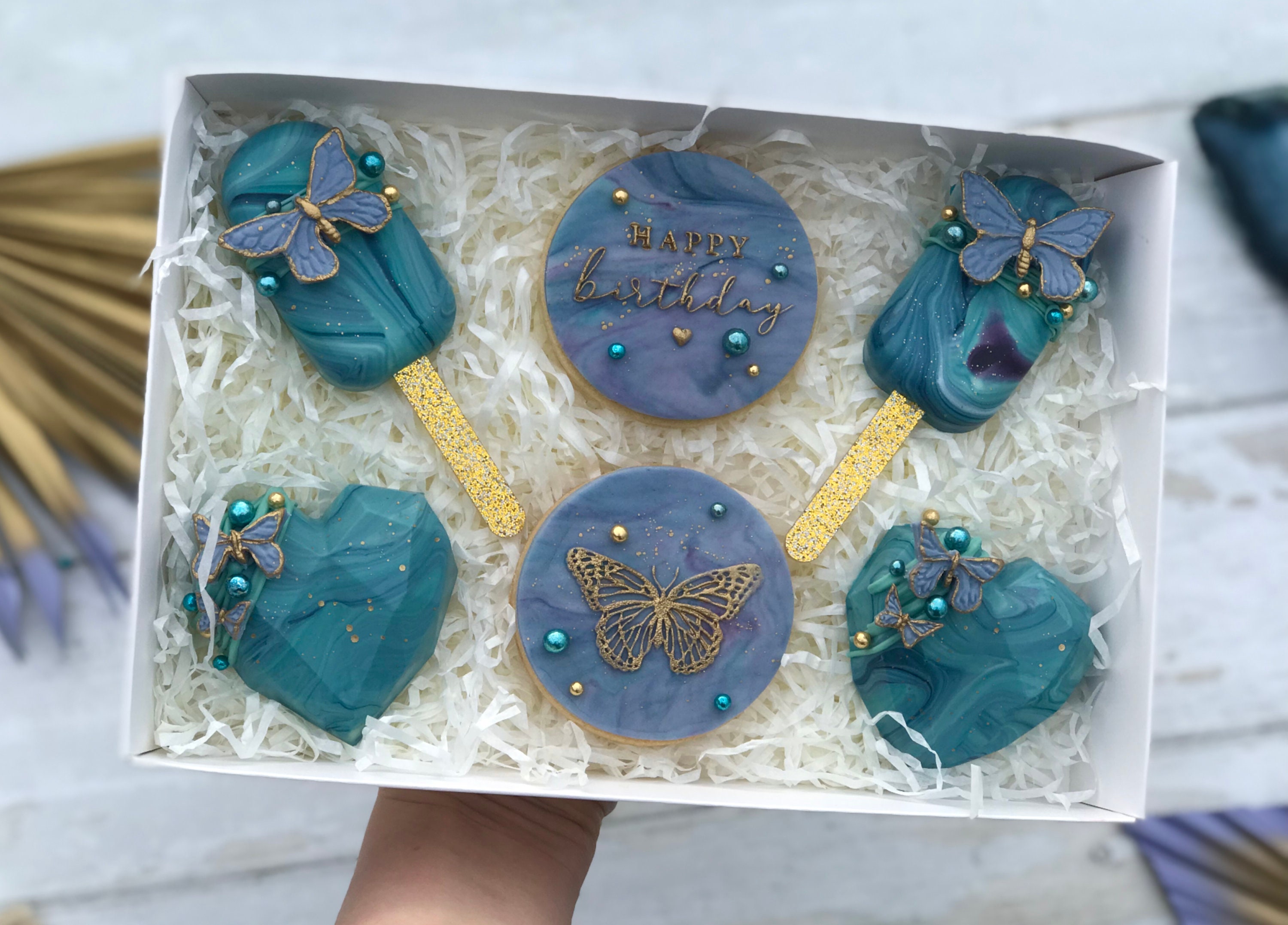 Butterfly Themed Postal Treat Box Gifts for Mum Sister Etsy UK