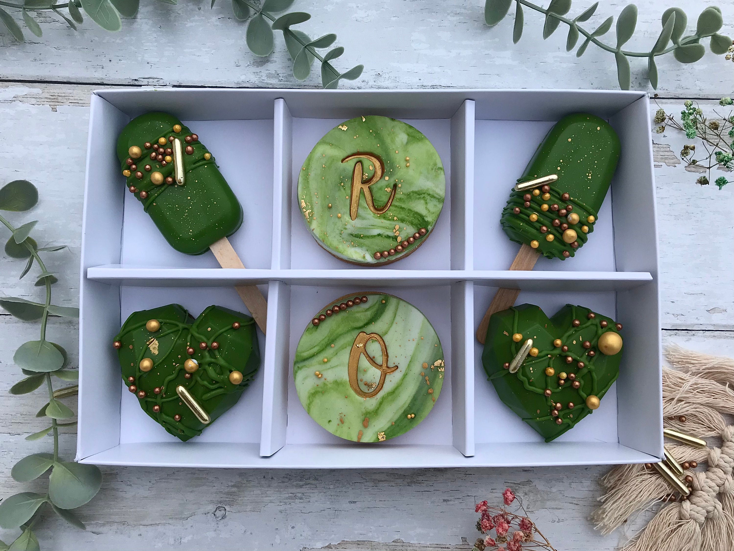 Postal Treat Box Gift With Cakesicles Cake Hearts and Etsy