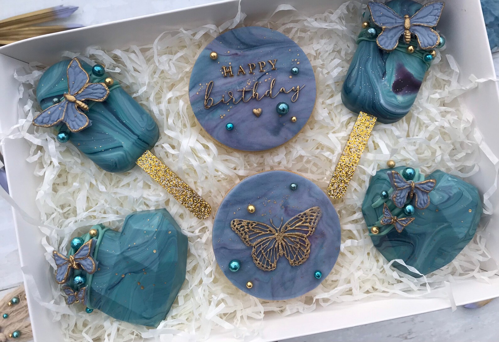 Butterfly Themed Postal Treat Box Gifts for Mum Sister Etsy UK