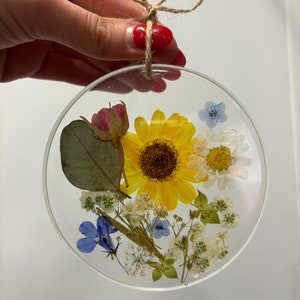 handgemaakt geperst bloemenornament decor van bloemenhars moederdagcadeau kan worden aangepast kan uw bloemen gebruiken afbeelding 6