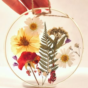 handgemaakt geperst bloemenornament decor van bloemenhars moederdagcadeau kan worden aangepast kan uw bloemen gebruiken afbeelding 8