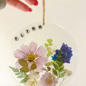 handgemaakt geperst bloemenornament decor van bloemenhars moederdagcadeau kan worden aangepast kan uw bloemen gebruiken afbeelding 4