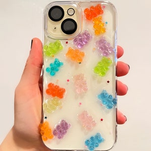 gummy bear phone case - custom candy resin iphone cover - choose your colors! - personalize with your name! - cute birthday gift