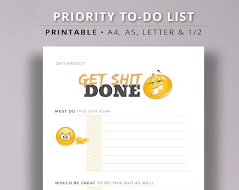 Funny to Do List - Etsy