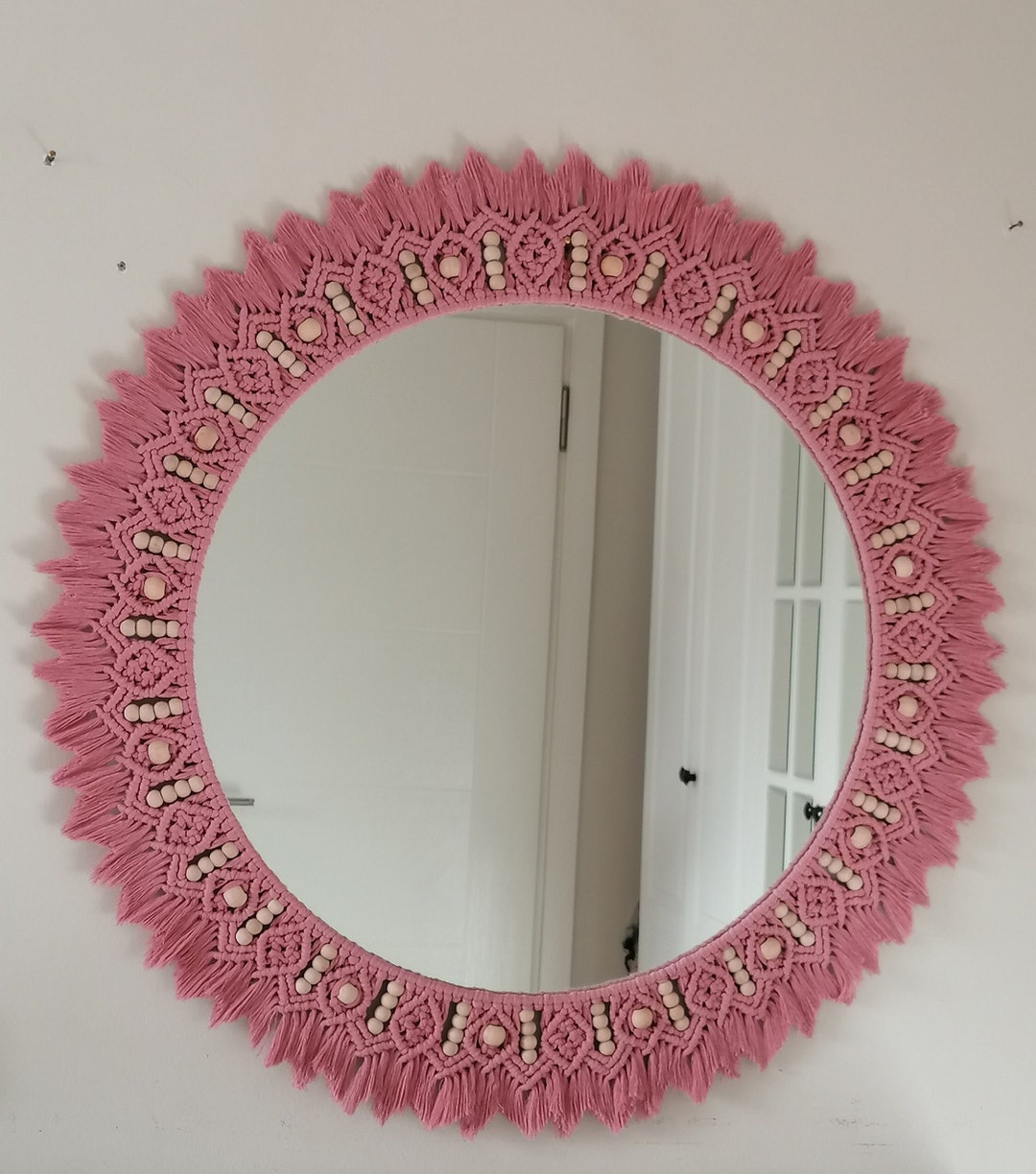 Nursery Mirror Pink Wall Decor Housewarming Gift Living Room
