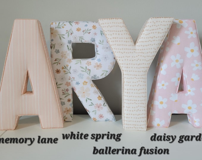 Baby Room Decor Fabric Letters PRICE PER LETTER Baby Shower, Birthday ...