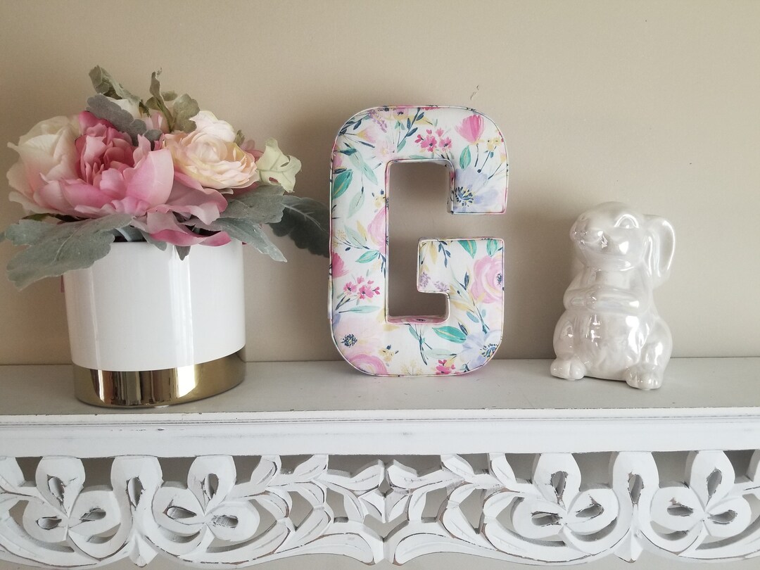 Fabric Letters Nursery Decor, Kids Room, Baby Shower Gift, Wall/shelf
