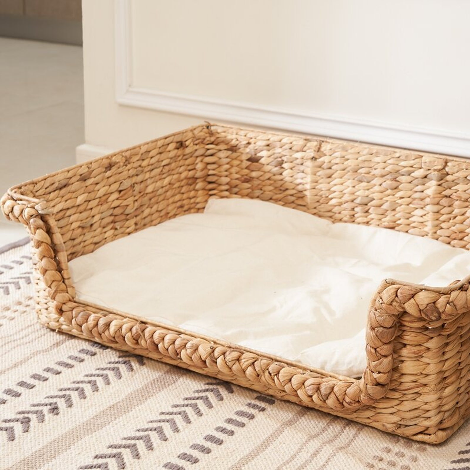 Cozy Cat Sofa Bed Nest Woven Cat Bed Willow Woven Cat Etsy