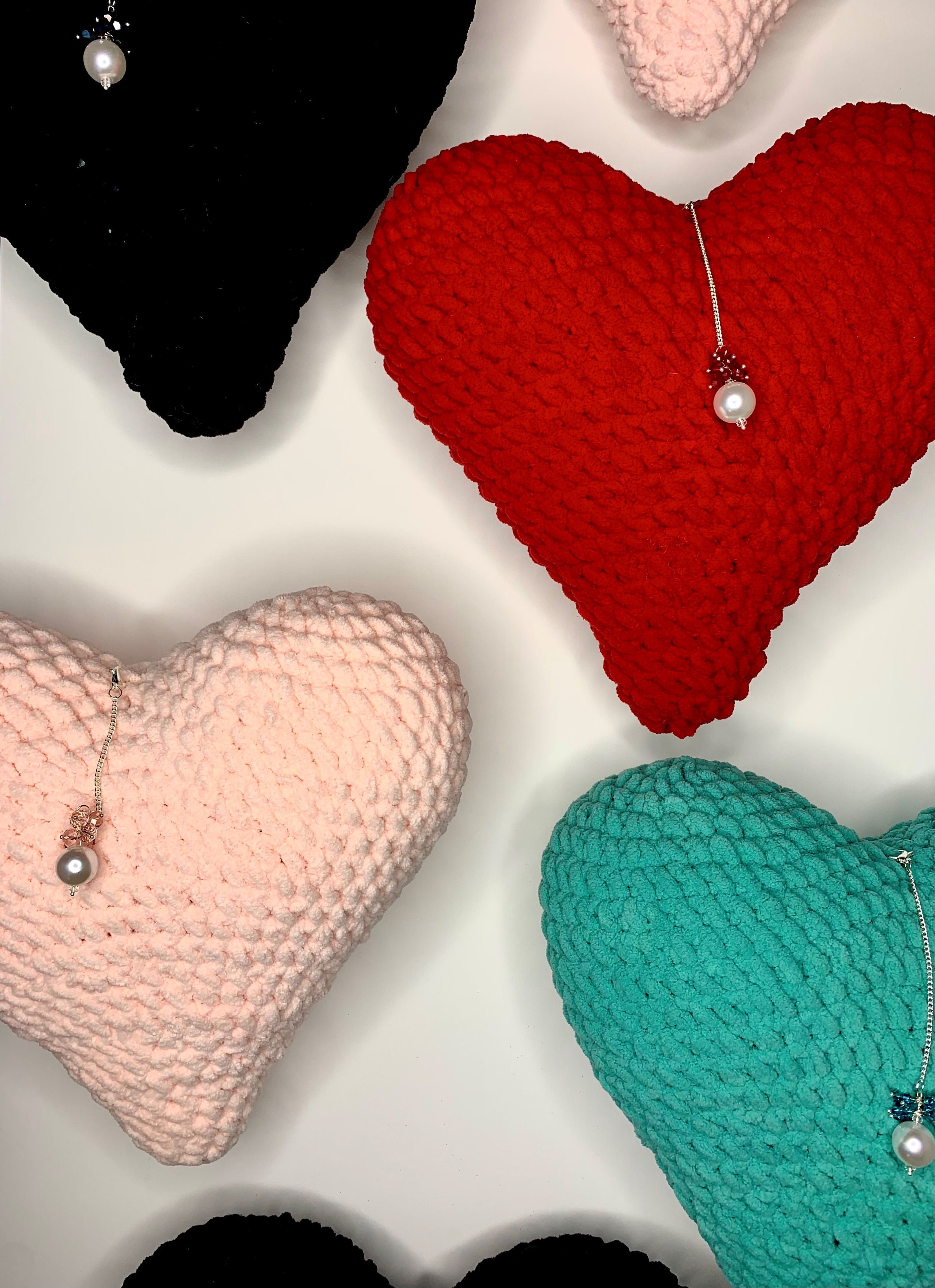 Plush Heart Stuffed Heart Heart Pillow Plush Pink Heart Etsy