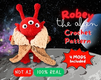 Alien Crochet Pattern | Space Monster Amigurumi | Not AI 100% Real
