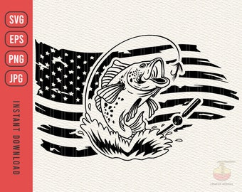 Download Largemouth Bass Svg Etsy
