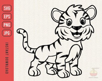 Download Baby Tiger Svg Etsy