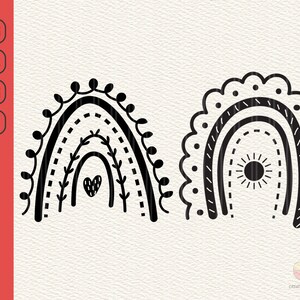 Rainbow SVG,Boho Rainbow svg, Rainbow clipart, Nursery, Rainbow Silhouette,Vector, Commercial use, Digital, Instant download, dxf, eps, png
