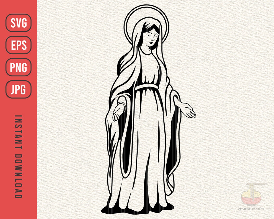 Jungfrau Maria Svg Mutter Maria Clipart Maria Mutter Gottes Etsy.de Jungfrau Maria Svg Mutter Maria Clipart Maria Mutter Gottes Etsy.de