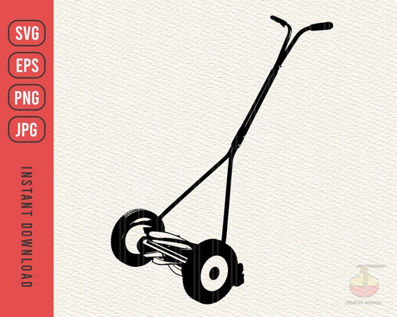 MOWER Lawn Mower Simple Lawn Mower Lawn Mower Grass Cutter Cutting Grass Outline SVG Digital Download Cuttable Files Cricut Silhouette Etsy Canada