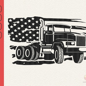 US Truck svg, American Classic Truck Svg, Truck Driver Svg, Semi Truck Svg, US Truck design, use Truck Driver Svg, Cutting Files, Svg, Eps