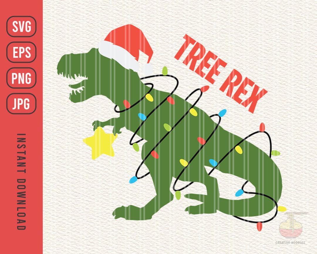 Tree Rex Svg, Christmas Trex Svg, Cute Christmas Saying Svg, Dinosaur