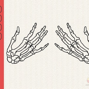 Skeleton Hands SVG, Skeleton SVG, Skull Skeleton Hand Clipart,Halloween Png Cute Halloween SVG, Cricut cutting files Skeleton svg Silhouette