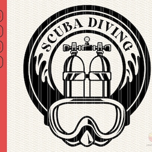 Scuba Diving svg, Scuba Diving Design svg, Scuba Diving Mask svg, Diving svg, Dive svg, Scuba Tanks svg, Scuba Oxygen svg, eps, dxf, png