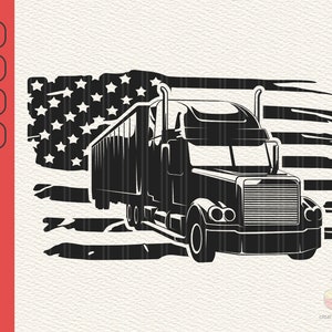 American Classic Truck Svg, Truck Svg, Semi Truck Svg, US Truck Driver svg, US Truck design, USA Truck Driver Svg, Cutting Files, Svg, Eps