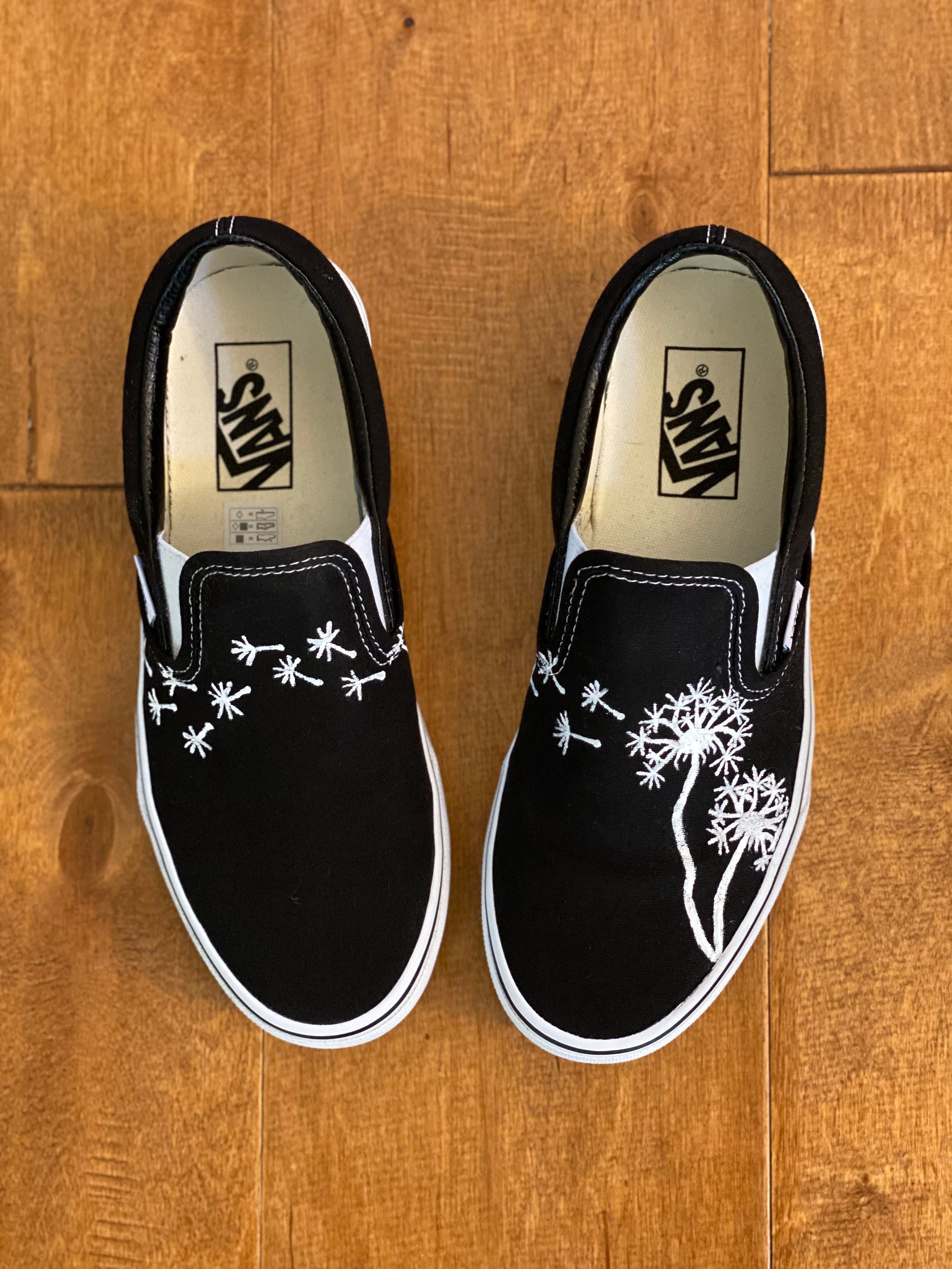 Custom Slip-On Vans - Black – The Ave Customs