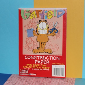 Vintage Garfield Construction Paper - 54 Sheets - 6x9