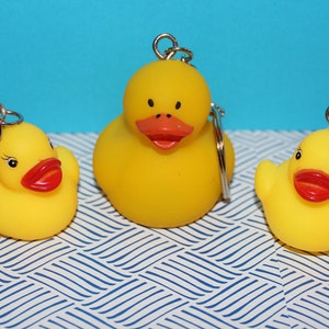 Mini Rubber Ducky Keychain