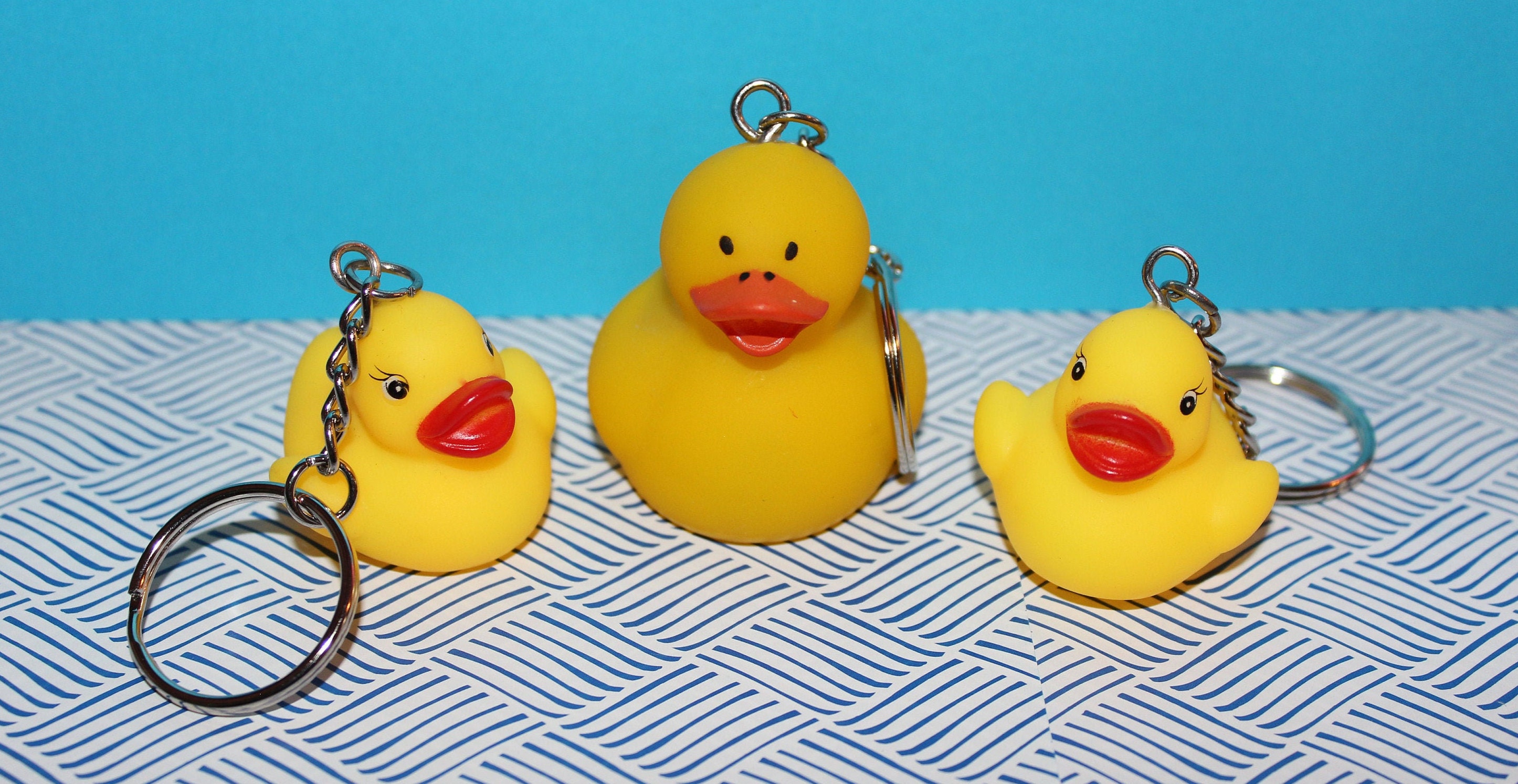 Rubber duck keychain sale