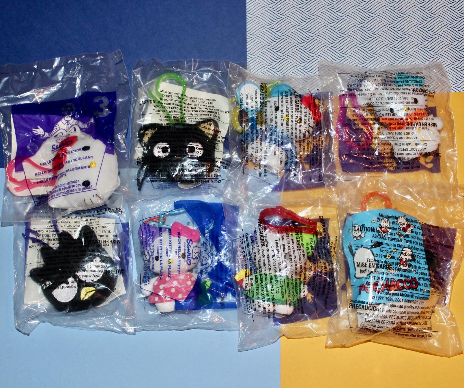 Vintage 2001 Sanrio Hello Kitty Mcdonald's Happy Meal Toys