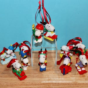Vintage Christmas Ornaments Peanuts 1970s - Etsy