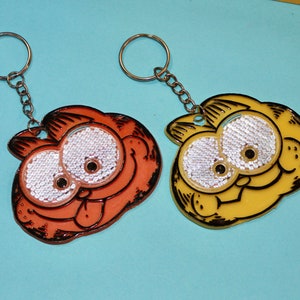 Vintage Garfield Reflector Plastic Keychains - Your Choice